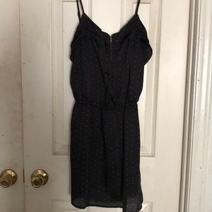 Black and white polka dot summer dress